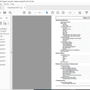 TravelMate 8471 8431 Series Laptop  Service Guide Manual - PDF DOWNLOAD