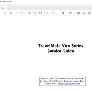 TravelMate Vico Series Laptop Service Guide Manual - PDF DOWNLOAD