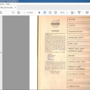 VOLVO P1800 Service Manual