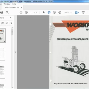 WORKPRO 440 Power Lifter Operator Maintenance & Parts Manual - PDF DOWNLOAD