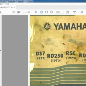 YAMAHA DS7(72) RD250 (73) R5C(72) RD350 (73) SERVICE MANUAL - PDF DOWNLOAD