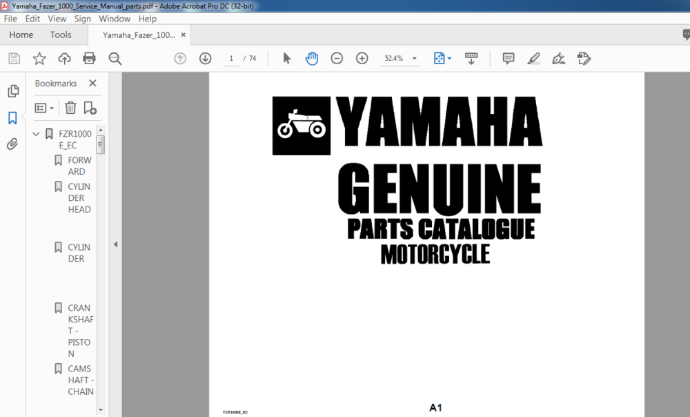 Yamaha Genuine Parts Catalogue Manual Pdf Download Heydownloads Manual Downloads 8295