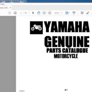 YAMAHA GENUINE PARTS CATALOGUE MANUAL - PDF DOWNLOAD