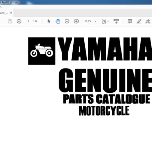 YAMAHA GENUNE PARTS CATALOGUE MANUAL - PDF DOWNLOAD