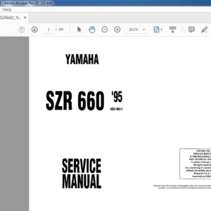 YAMAHA SZR 660 '95 SERVICE MANUAL - PDF DOWNLOAD