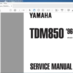 YAMAHA TDM 850 '96 SERVICE MANUAL - PDF DOWNLOAD