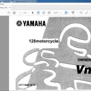 YAMAHA V MAX VMX 12M VMX12 MC OWNER'S  MANUAL - PDF DOWNLOAD