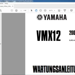 YAMAHA VMX12 WARTUNGSANLEITUNG SERVICE MANUAL  - PDF DOWNLOAD