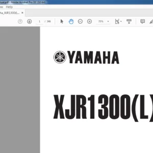 YAMAHA XJR 1300(L)'99 SERVICE MANUAL  - PDF DOWNLOAD