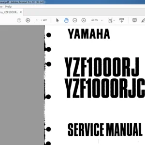 YAMAHA YZF 1000RJ YZF 1000JC SERVICE MANUAL - PDF DOWNLOAD