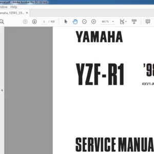 YAMAHA YZF-R1 '98 SERVICE MANUAL - PDF DOWNLOAD
