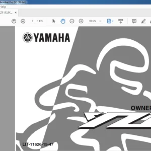 YAMAHA YZF-R1P YZF-R1PC OWNER’S MANUAL - PDF DOWNLOAD