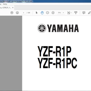 YAMAHA YZF-R1P YZF-R1PC SERVICE MANUAL - PDF DOWNLOAD