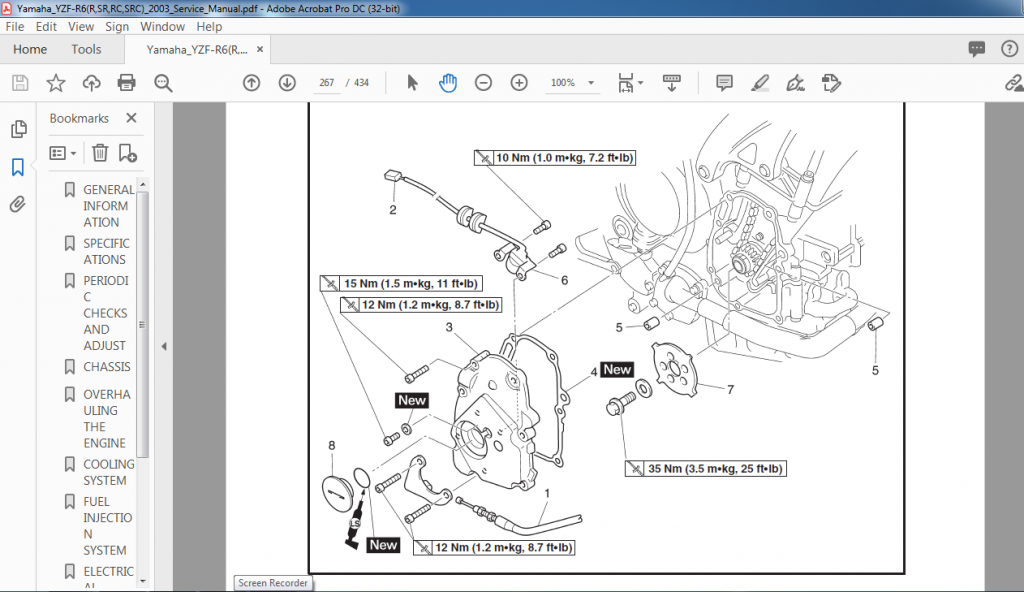 YAMAHA YZF-R6R YZF-RGSR YZF-R6RC YZF-RGSRC SERVICE MANUAL - PDF ...