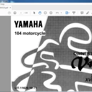 YAMAHA xv 535ksk XV535KCSKC OWNER'S MANUAL - PDF DOWNLOAD