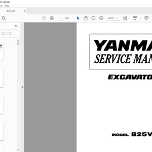YANMAR B25V EXCAVATOR SERVICE MANUAL - PDF DOWNLOAD