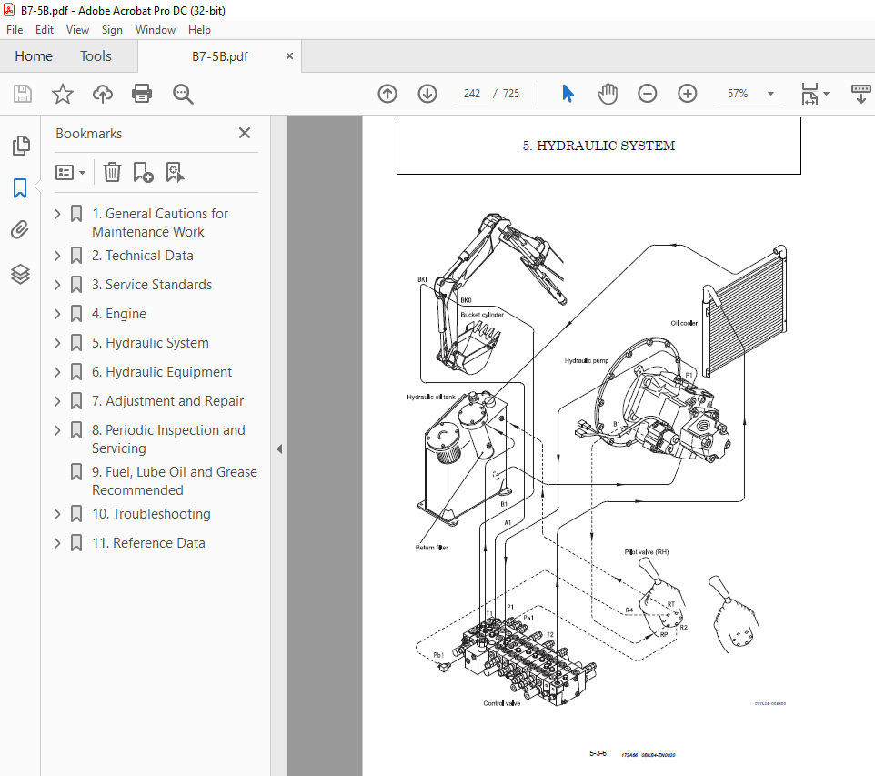 YANMAR B7-5B EXCAVATOR SERVICE MANUAL - PDF DOWNLOAD - HeyDownloads ...