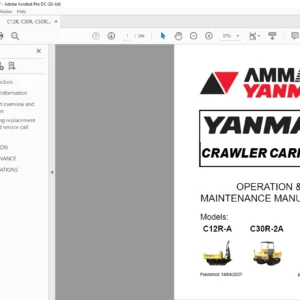 YANMAR C12R-A C30R-2A C50R-3B OPERATION & MAINTENANCE MANUAL - PDF DOWNLOAD