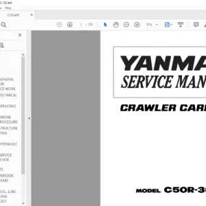 YANMAR C50R-3 R CRAWLER CARRIER SERVICE MANUAL - PDF DOWNLOAD