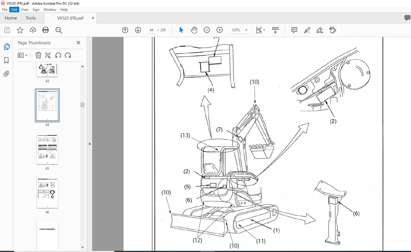 YANMAR MINI-PELLE ViO20 EP MANUEL D’UTILISATION ET DE MAINTENANCE - PDF DOWNLOAD - Image 4
