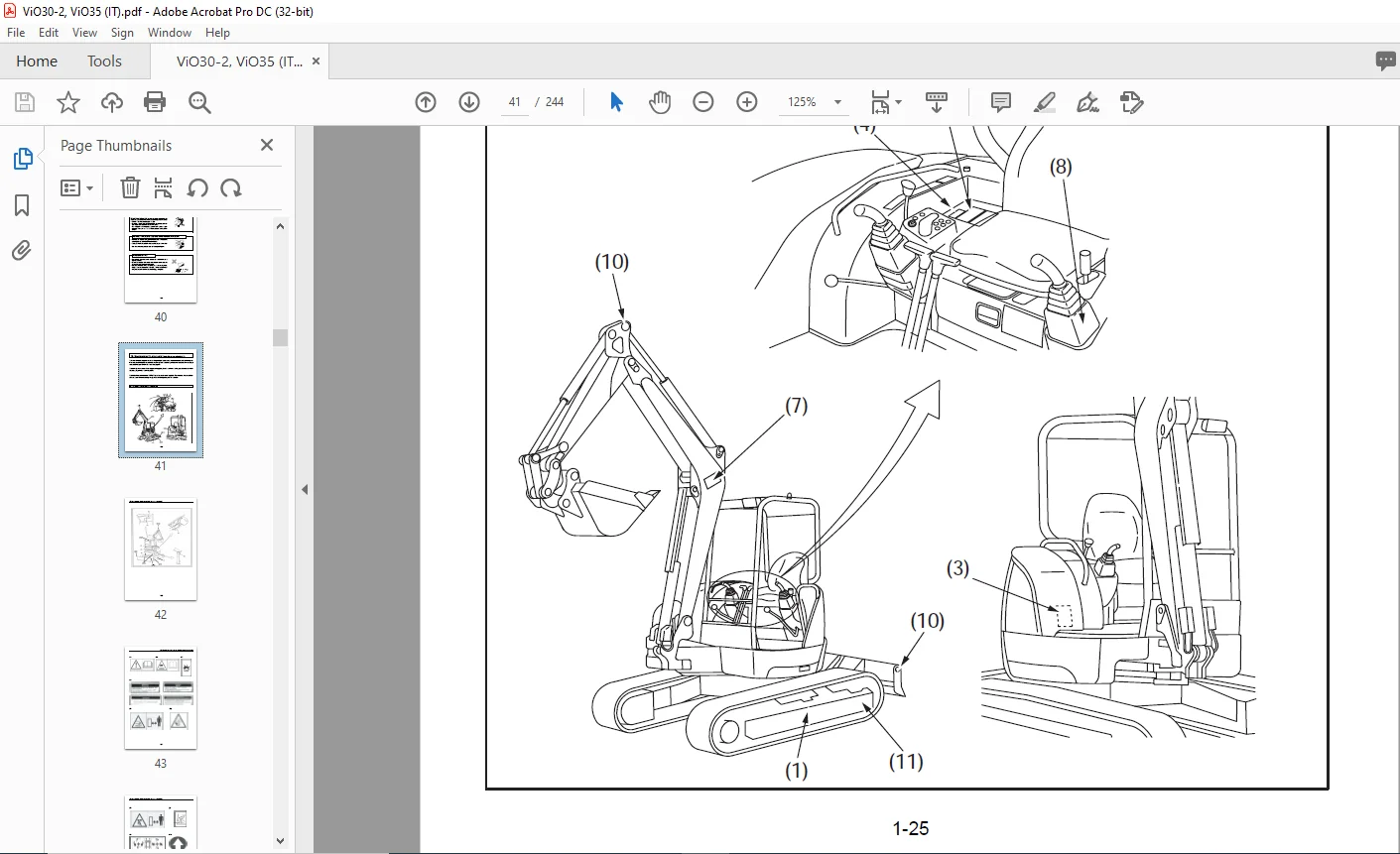 YANMAR MINIESCAVATORE ViO30-2 ViO35-2 EP MANUALE DโUSO E DI MANUTENZIONE - PDF DOWNLOAD - Image 4