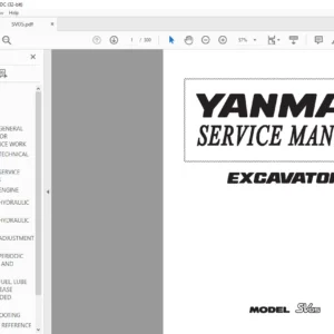 YANMAR SV05 EXCAVATOR SERVICE MANUAL - PDF DOWNLOAD