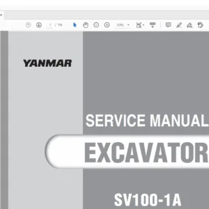 YANMAR SV100-1A SERVICE MANUAL - PDF DOWNLOAD