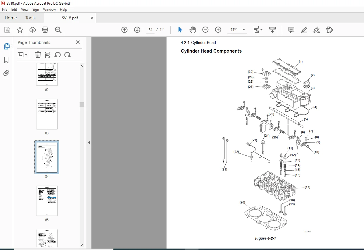 YANMAR SV18 EXCAVATOR SERVICE MANUAL - PDF DOWNLOAD - Image 4