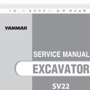 YANMAR SV22 EXCAVATOR SERVICE MANUAL - PDF DOWNLOAD