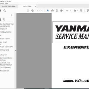YANMAR ViO10-2 EP EXCAVATOR SERVICE MANUAL - PDF DOWNLOAD