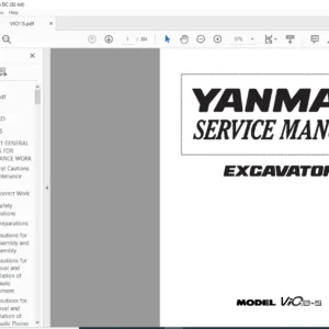 YANMAR ViO15-2 EXCAVATOR SERVICE MANUAL - PDF DOWNLOAD