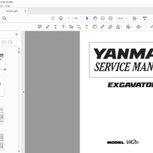 YANMAR ViO20 EXCAVATOR SERVICE MANUAL - PDF DOWNLOAD