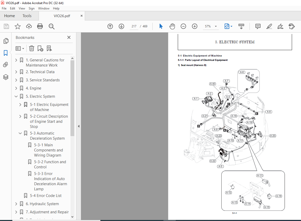 YANMAR ViO26-6 EXCAVATOR SERVICE MANUAL - PDF DOWNLOAD - HeyDownloads ...