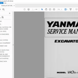 YANMAR ViO40-1 EXCAVATOR SERVICE MANUAL - PDF DOWNLOAD