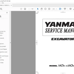 YANMAR ViO45-5 ViO55-5 EXCAVATOR SERVICE MANUAL - PDF DOWNLOAD