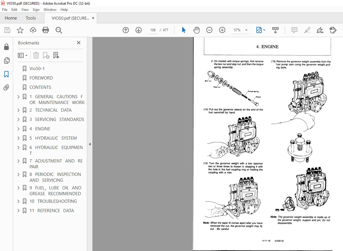 YANMAR ViO50-1 EXCAVATOR SERVICE MANUAL - PDF DOWNLOAD - Image 3