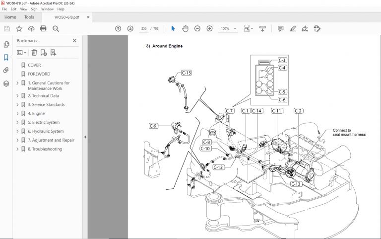 YANMAR ViO50-6B EXCAVATOR SERVICE MANUAL - PDF DOWNLOAD - HeyDownloads ...