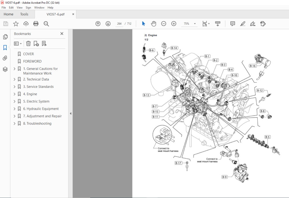 YANMAR ViO57-6B EXCAVATOR SERVICE MANUAL - PDF DOWNLOAD - HeyDownloads ...