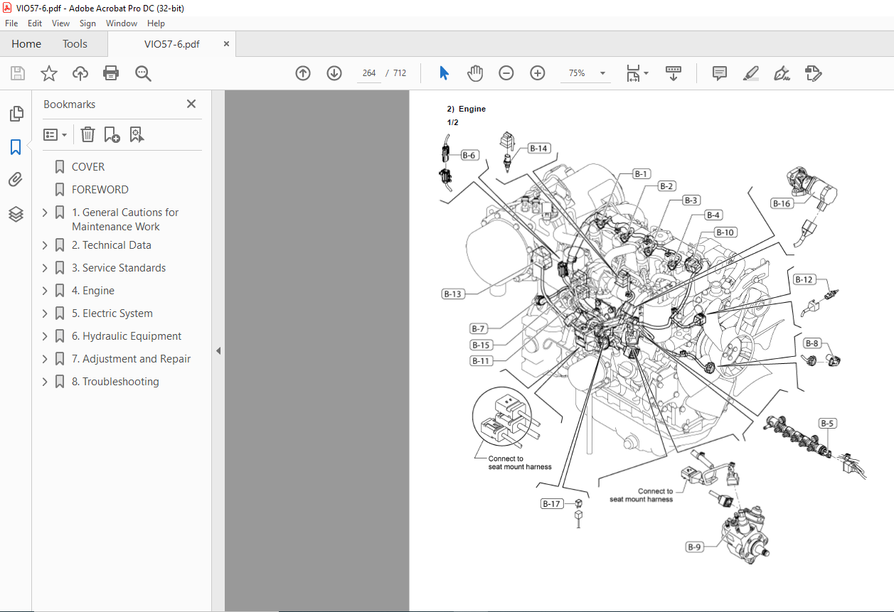 Yanmar Vio57-6b Excavator Service Manual - Pdf Download - Heydownloads 