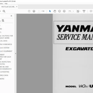 YANMAR ViO70 US EXCAVATOR SERVICE MANUAL - PDF DOWNLOAD
