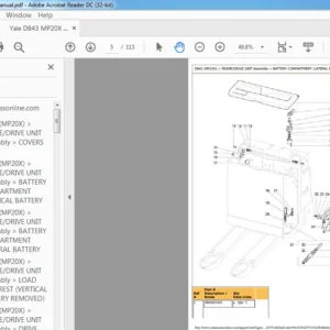 Yale D843 MP20X Parts Manual – PDF DOWNLOAD