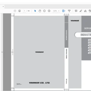 Yanmar 3TNV88C 3TNV86CT 4TNV88C 4TNV86CT 4TNV98C 4TNV98CT Industrial Engines Service Manual