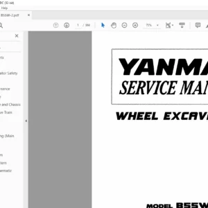 Yanmar B55W-2 Wheel Excavator Service Manual