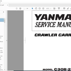 Yanmar C30R-2 Crawler Carrier Service Manual