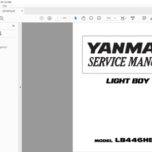 Yanmar LB446HB H LIGHT BOY Service Manual