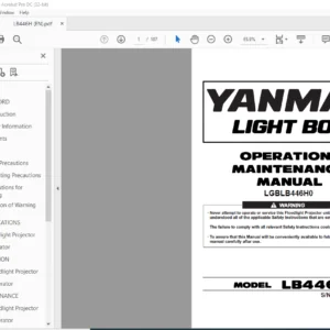 Yanmar Light Boy LB446H Operation & Maintenance Manual - PDF DOWNLOAD
