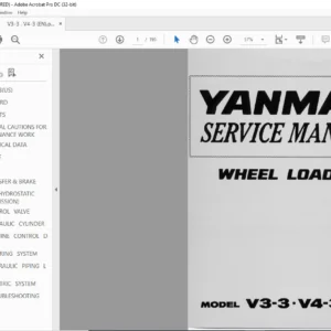 Yanmar V3-3.V4-3 (US) Wheel Loader Service Manual