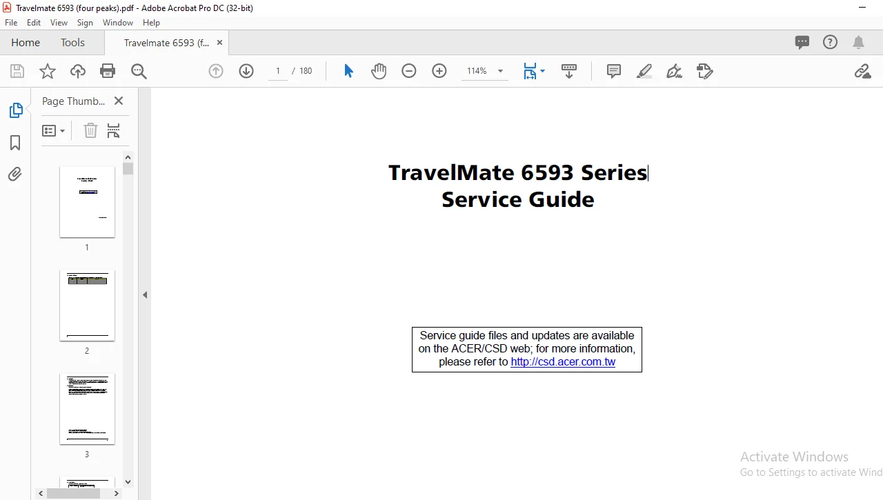 Acer TravelMate 6593 Series Laptop Service Guide Manual - PDF DOWNLOAD Acer TravelMate 6593 Series Laptop Service Guide Manual - PDF DOWNLOAD