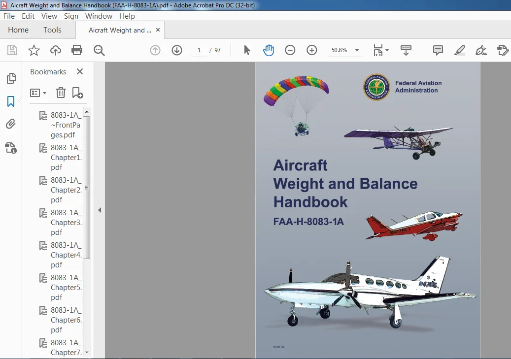 AIRCRAFT FAA H 8083 1A WEIGHT AND BALANCE HANDBOOK MANUAL AIRCRAFT FAA H 8083 1A WEIGHT AND BALANCE HANDBOOK MANUAL