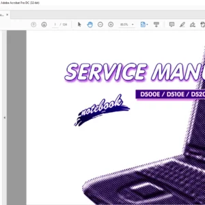 Clevo D500E / D510E / D520E  /D530E NoteBook Service Manual - PDF DOWNLOAD